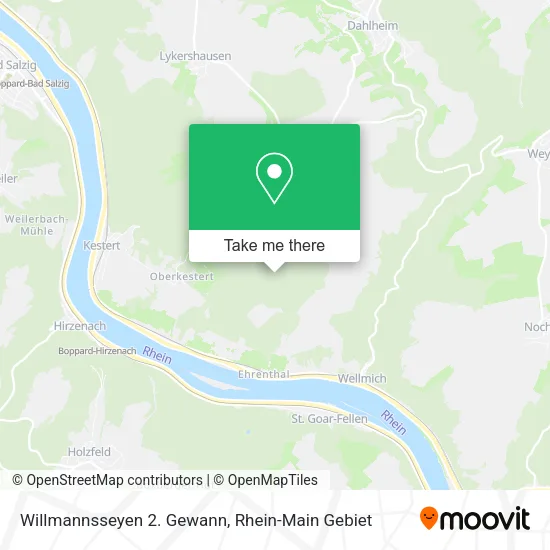 Карта Willmannsseyen 2. Gewann