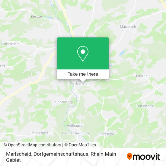 Карта Merlscheid, Dorfgemeinschaftshaus