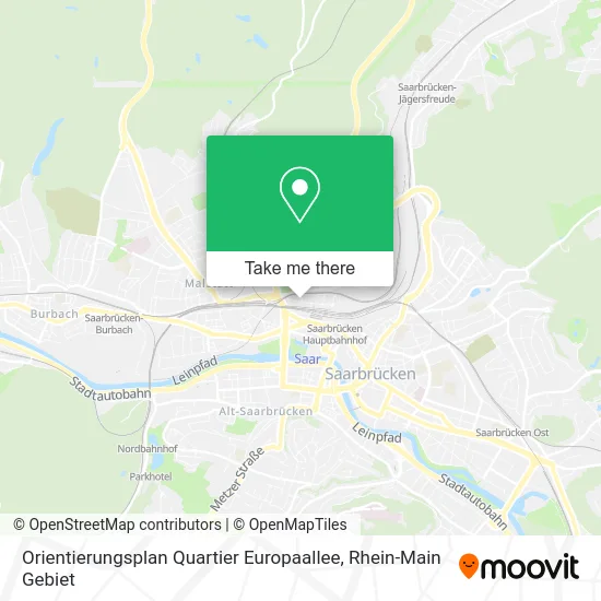 Карта Orientierungsplan Quartier Europaallee