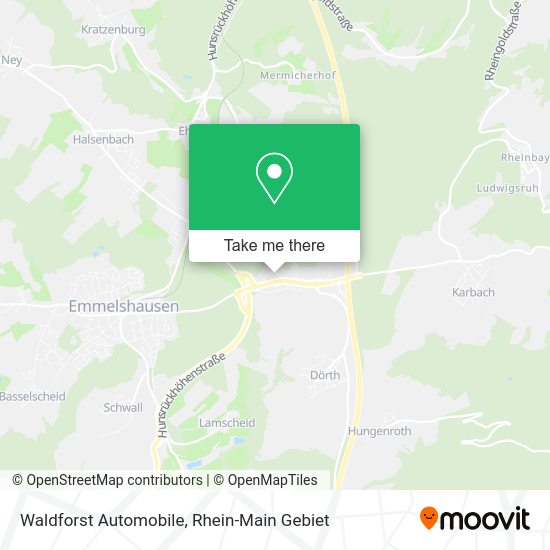 Waldforst Automobile map