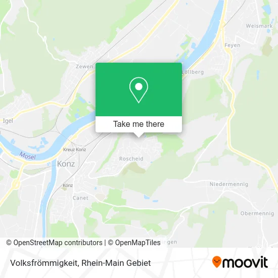 Карта Volksfrömmigkeit