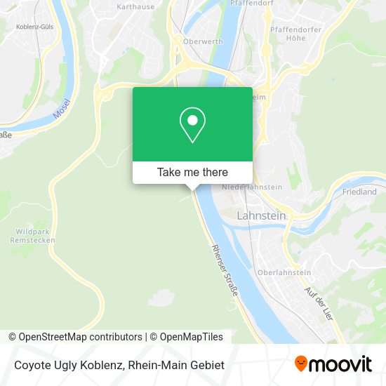 Карта Coyote Ugly Koblenz