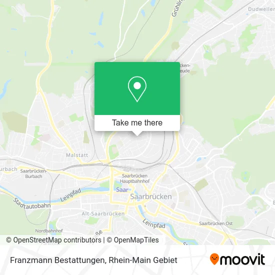 Карта Franzmann Bestattungen