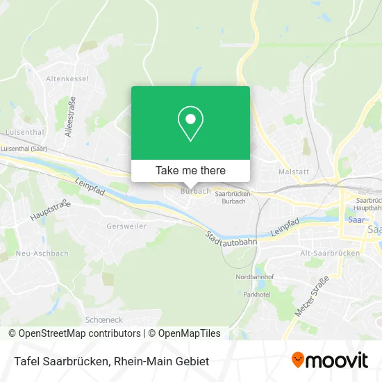 Карта Tafel Saarbrücken
