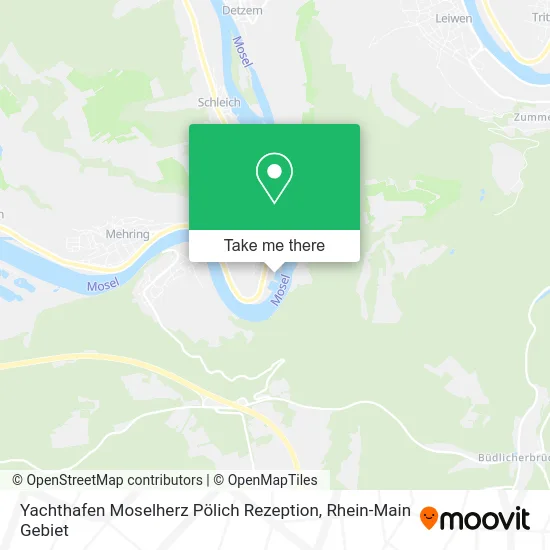 Карта Yachthafen Moselherz Pölich Rezeption