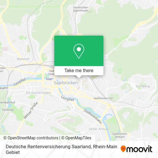 Карта Deutsche Rentenversicherung Saarland