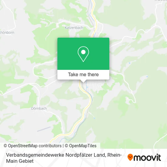 Карта Verbandsgemeindewerke Nordpfälzer Land