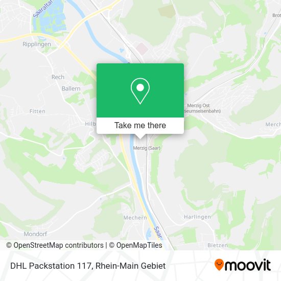 Карта DHL Packstation 117