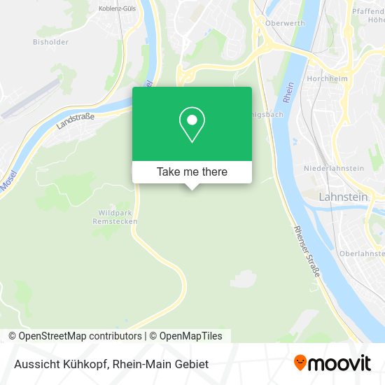 Карта Aussicht Kühkopf