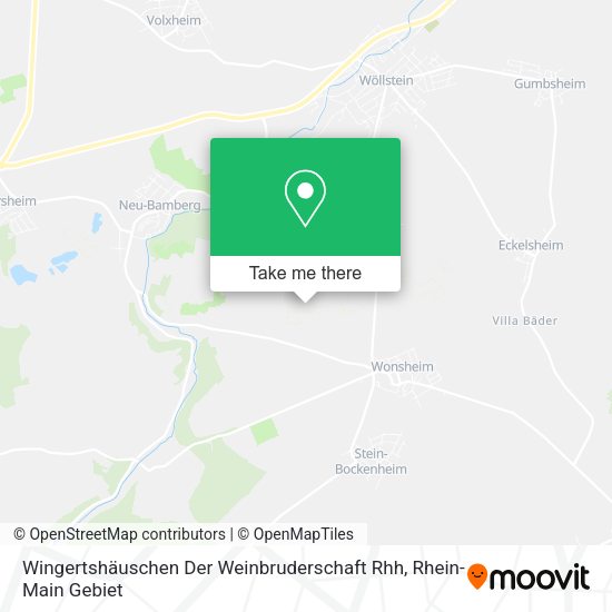 Карта Wingertshäuschen Der Weinbruderschaft Rhh