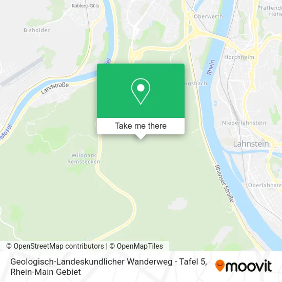 Карта Geologisch-Landeskundlicher Wanderweg - Tafel 5