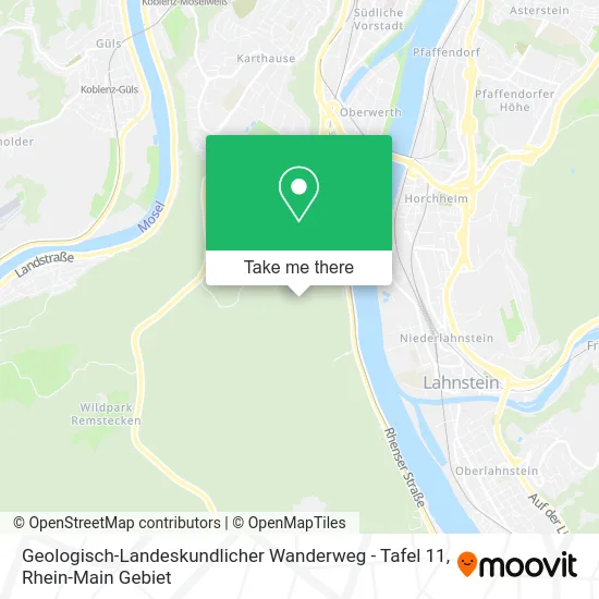 Карта Geologisch-Landeskundlicher Wanderweg - Tafel 11