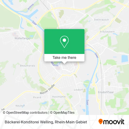 Карта Bäckerei-Konditorei Welling