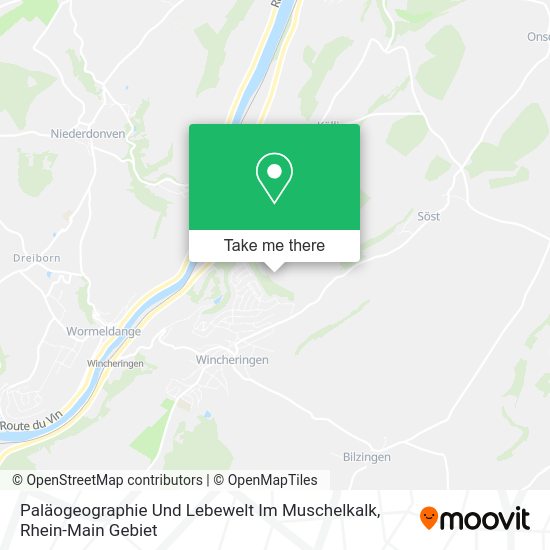 Карта Paläogeographie Und Lebewelt Im Muschelkalk
