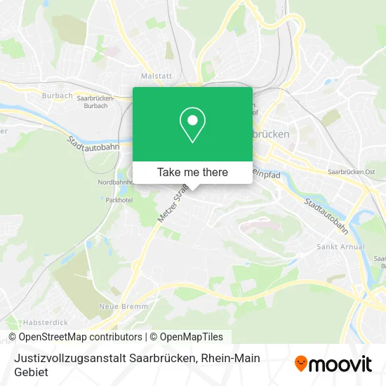 Карта Justizvollzugsanstalt Saarbrücken