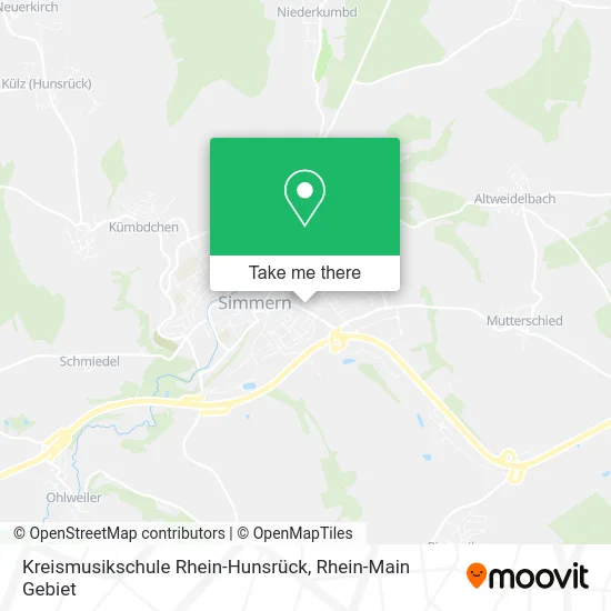 Карта Kreismusikschule Rhein-Hunsrück