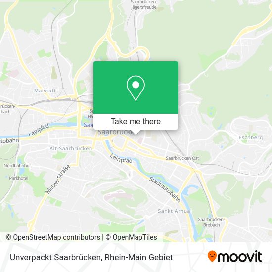 Unverpackt Saarbrücken map