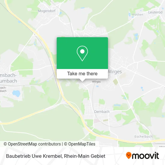 Карта Baubetrieb Uwe Krembel
