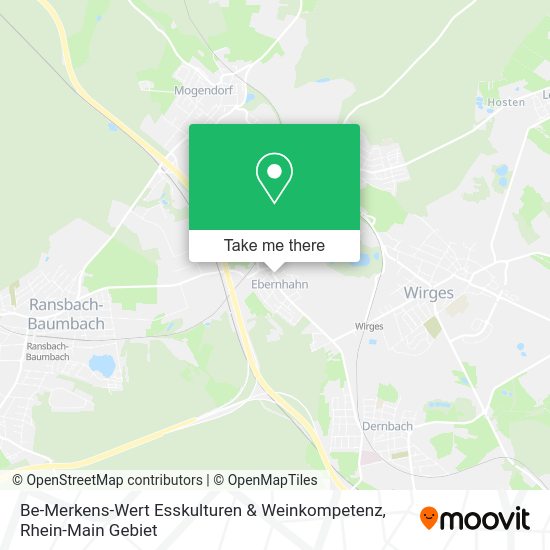 Карта Be-Merkens-Wert Esskulturen & Weinkompetenz