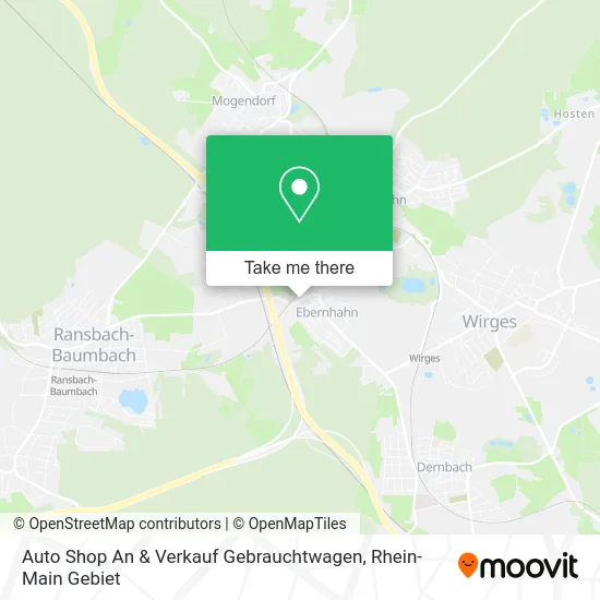 Карта Auto Shop An & Verkauf Gebrauchtwagen