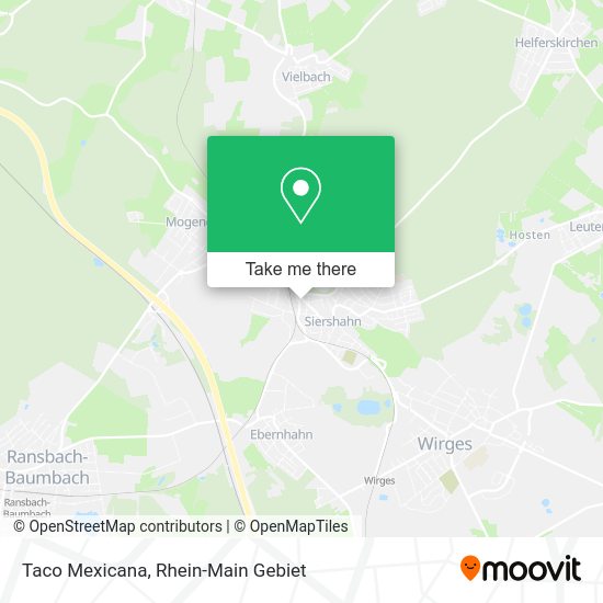 Карта Taco Mexicana