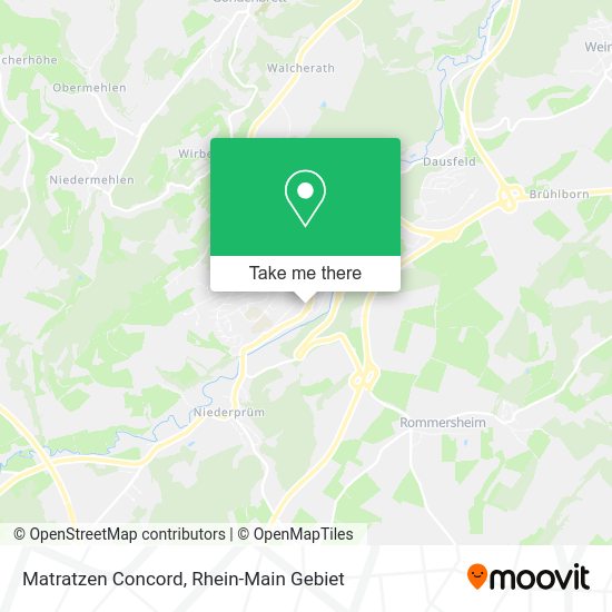 Карта Matratzen Concord