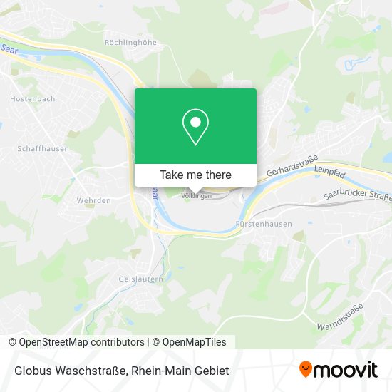Карта Globus Waschstraße