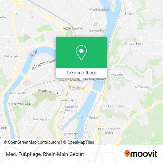 Карта Med. Fußpflege