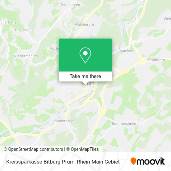 Карта Kreissparkasse Bitburg-Prüm