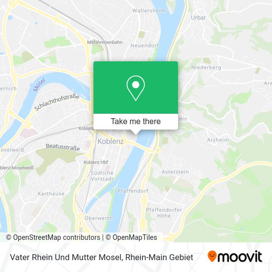 Карта Vater Rhein Und Mutter Mosel