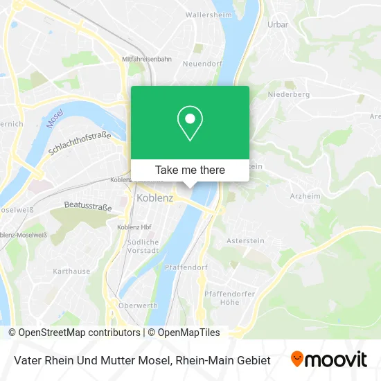 Карта Vater Rhein Und Mutter Mosel