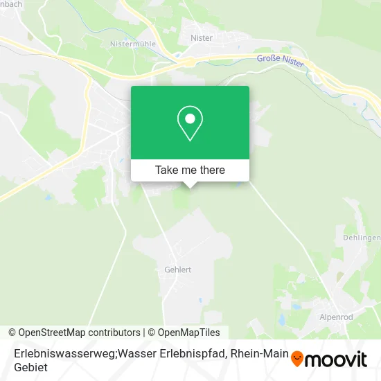 Карта Erlebniswasserweg;Wasser Erlebnispfad