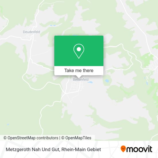 Карта Metzgeroth Nah Und Gut