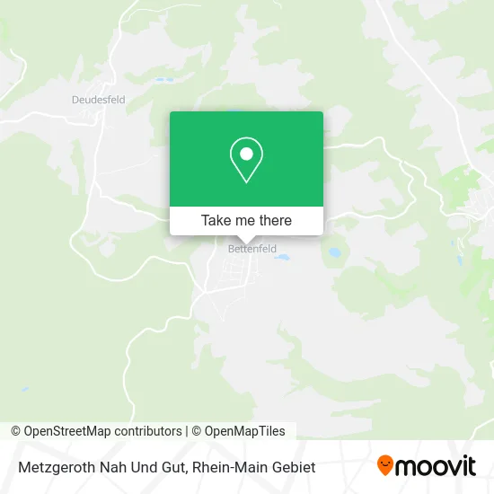Карта Metzgeroth Nah Und Gut