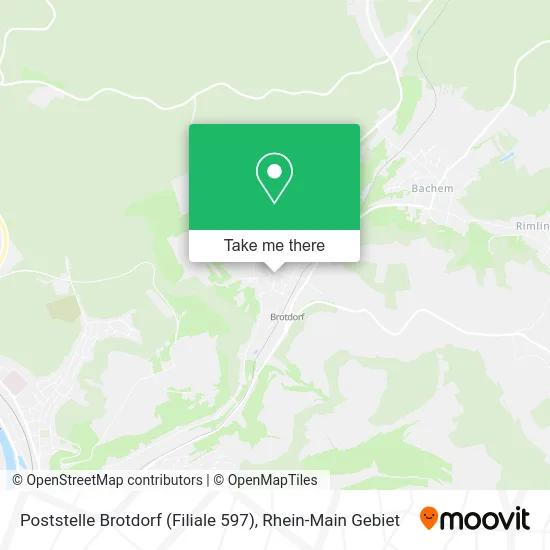 Карта Poststelle Brotdorf (Filiale 597)