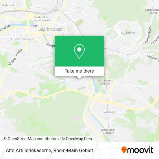 Карта Alte Artilleriekaserne