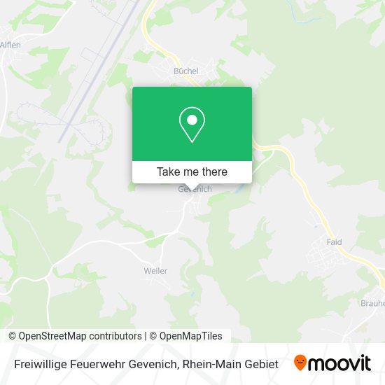 Карта Freiwillige Feuerwehr Gevenich