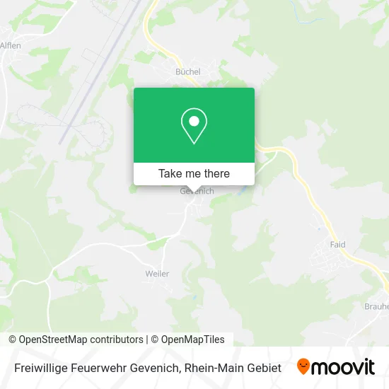 Карта Freiwillige Feuerwehr Gevenich