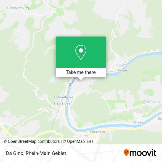 Карта Da Gino