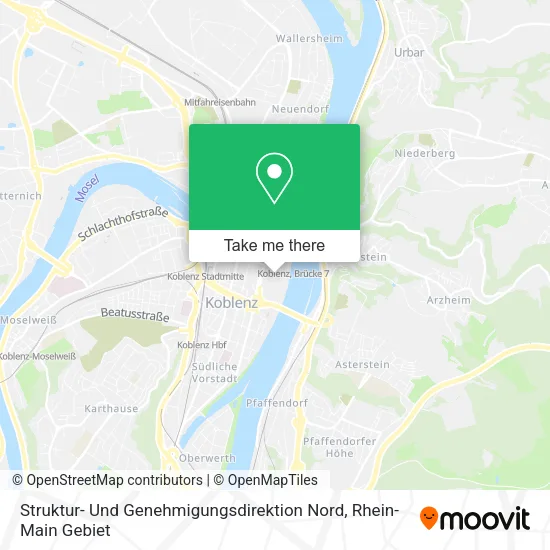 Карта Struktur- Und Genehmigungsdirektion Nord