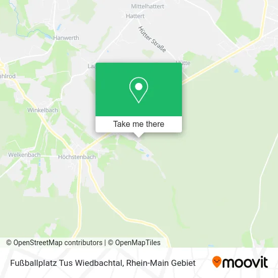 Карта Fußballplatz Tus Wiedbachtal