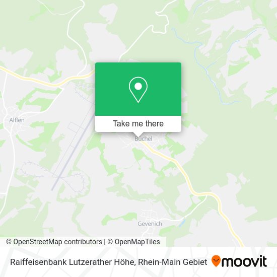 Карта Raiffeisenbank Lutzerather Höhe
