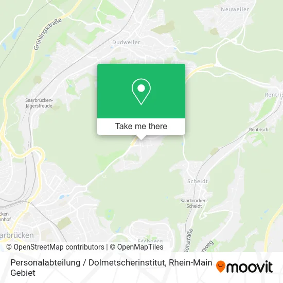 Карта Personalabteilung / Dolmetscherinstitut