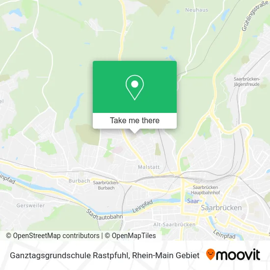 Карта Ganztagsgrundschule Rastpfuhl