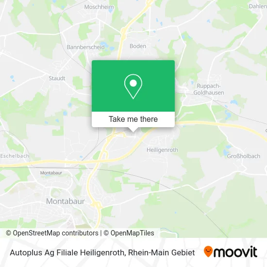 Карта Autoplus Ag Filiale Heiligenroth