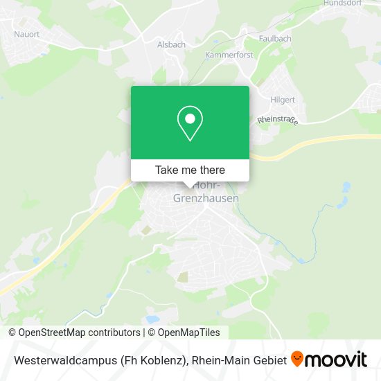Карта Westerwaldcampus (Fh Koblenz)
