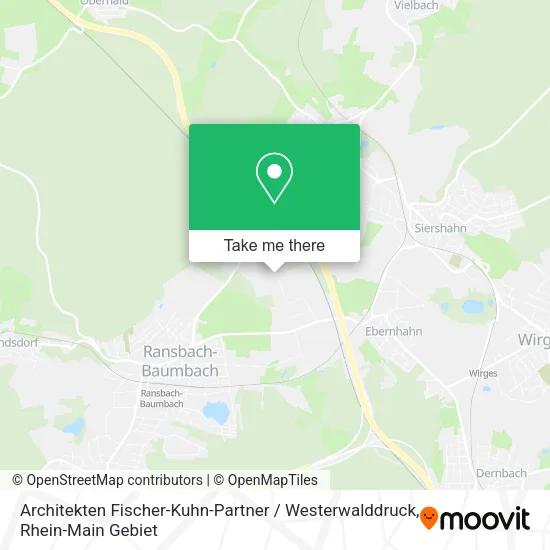 Карта Architekten Fischer-Kuhn-Partner / Westerwalddruck