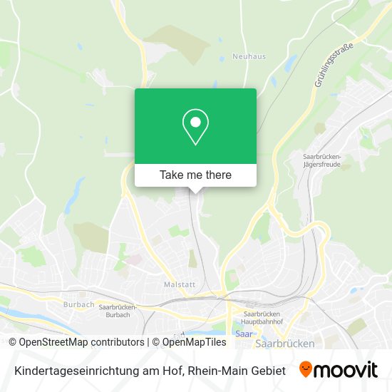 Карта Kindertageseinrichtung am Hof