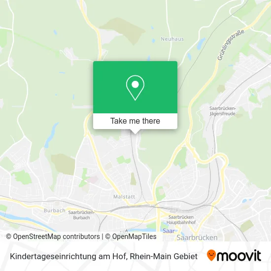 Карта Kindertageseinrichtung am Hof