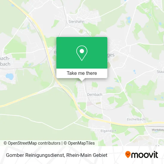 Gomber Reinigungsdienst map